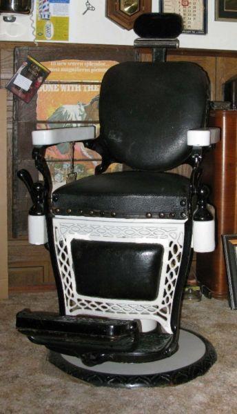 VeryOld and Rare Antique Hanson Porcelain Barber Chair