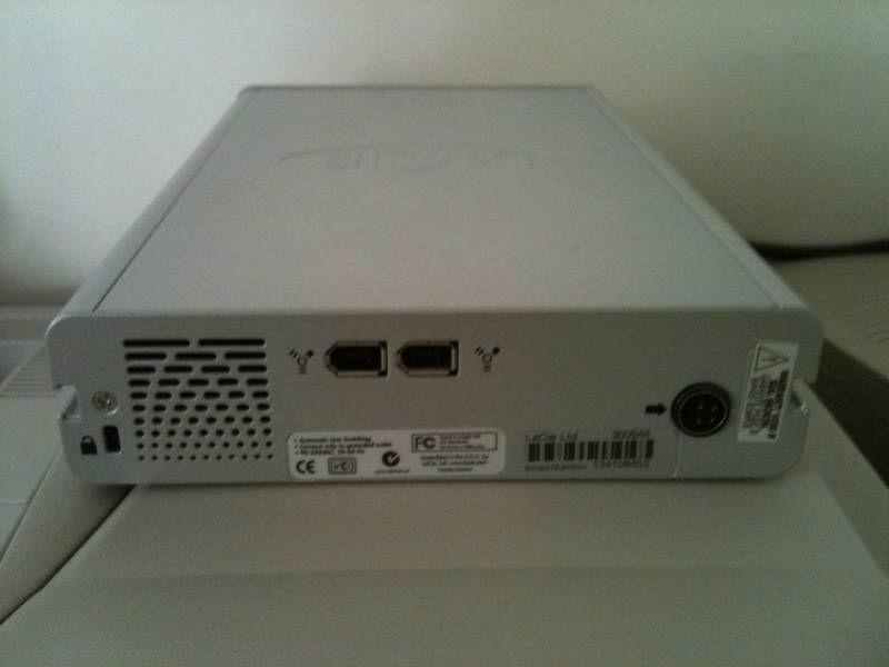 LaCie 52x CD-RW (CD burner) with FireWire connector, metal case