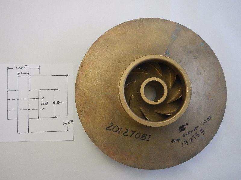 Bronze Pump Impeller 14.85