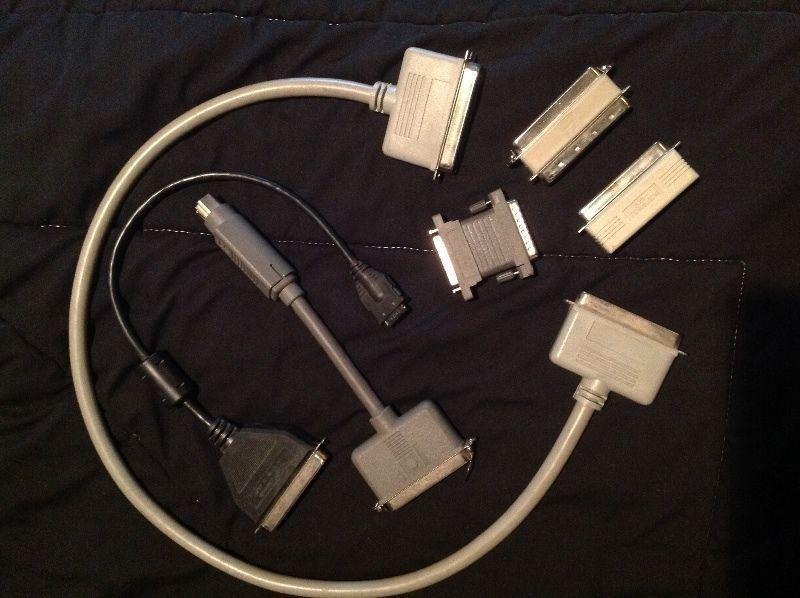 SCSI cable + terminator + adapter