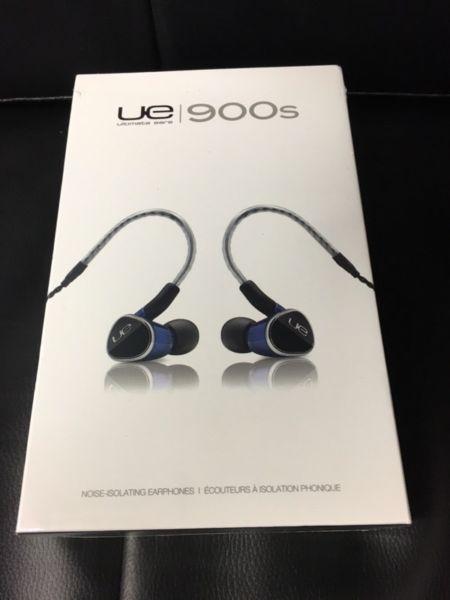 New UE earphones 900s écouteurs neufs ultimate ears logitech
