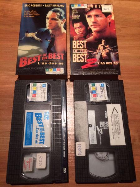 L'as des as 1 & 2 francais RARE VHS art martial Eric Roberts