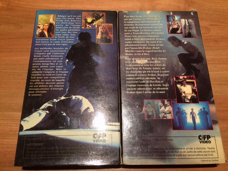 L'as des as 1 & 2 francais RARE VHS art martial Eric Roberts