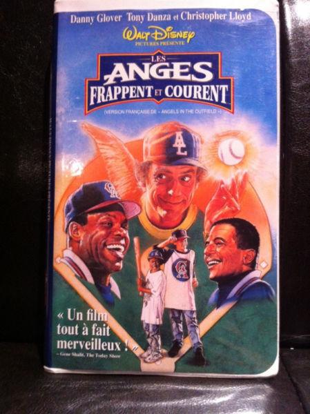 Les anges frappent et courent disney RARE VHS baseball