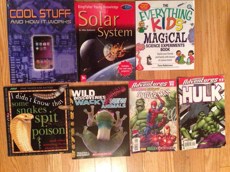 7 -science experiments, solar system, comics, and more