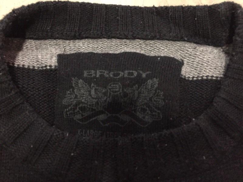 Brody Black & Grey Sweater For Sale
