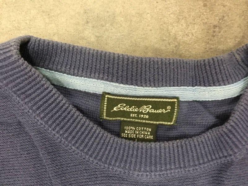 Eddie Bauer Men's Blue Sweater For Sale