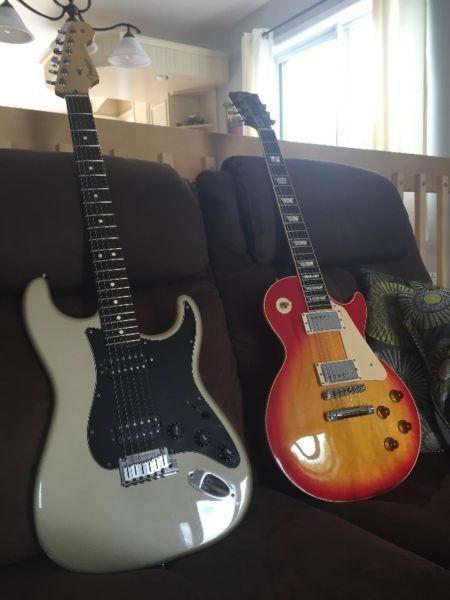 Fender Stratocaster et Gibson Les Paul Standard USA Echange/trad