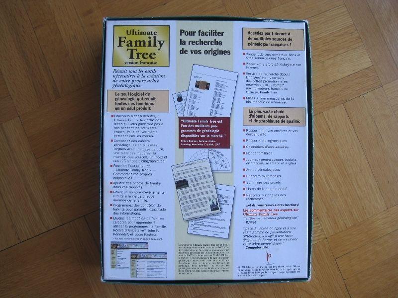 Ultimate Family Tree, version française CD-ROM - GÉNÉALOGIE