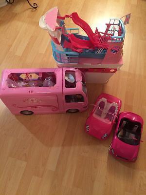 Barbie's cars and Moped
