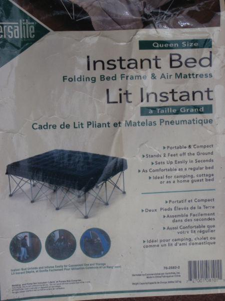 Lit portatif / Portable and Foldable Bed Queen Mattress