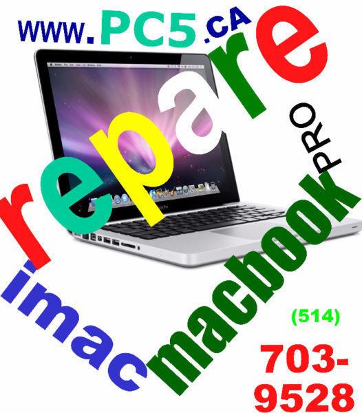 REPARATIONS POUR iMAC/ MAC / MACBOOK (PRO / AIR) TOUTE MACHINE