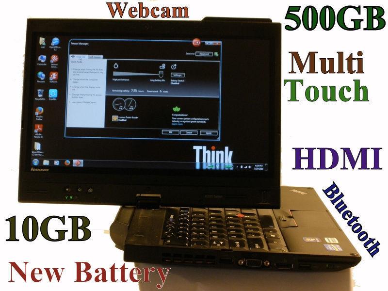 ThinkPad X220 TABLET i5-2520M (500GB 10GB) MultiTouch CAM HDMI