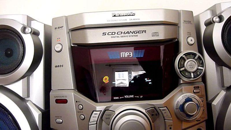 CHAINE RADIO HIFI MP3 5CD PANASONIC SA-AK410