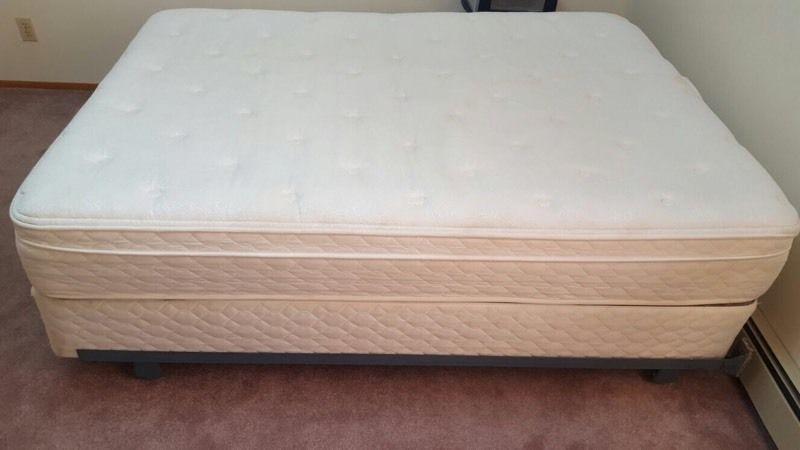 Queen size mattress + Box Spring + Bed Stand
