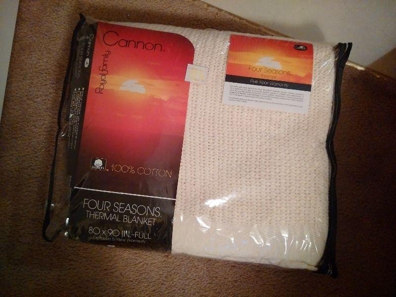 Brand New, Never Opened Blanket 100% Cotton 80