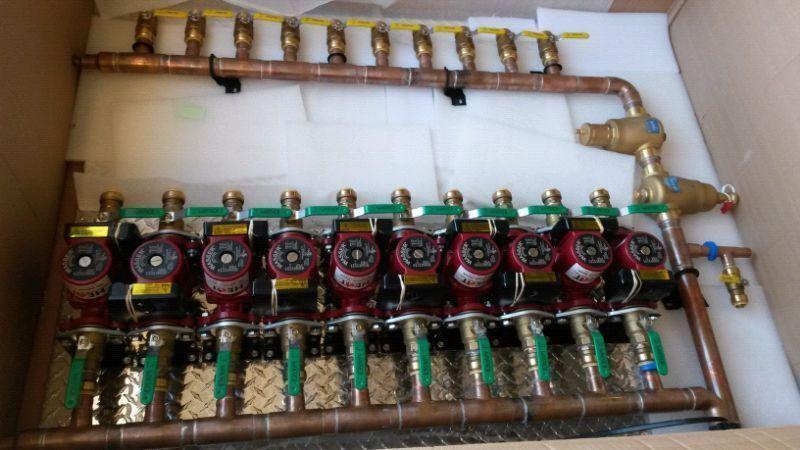 Boiler heat loop panel