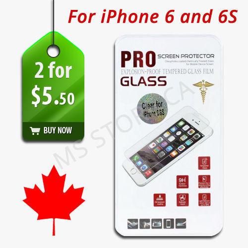 Premium Screen Protector Tempered Glass for iPhone 6 iPhone 6S