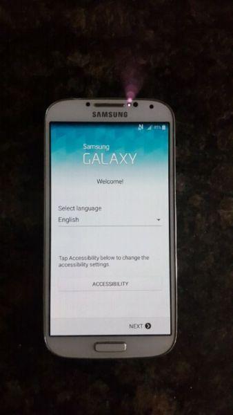 Samsung s4 no cracks, locked to sasktel