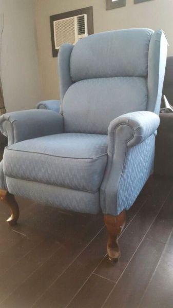 Lazy Boy Queen Anne Recliners - Matching Pair