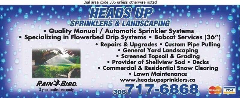 Heads Up Sprinklers