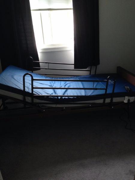 ***REDUCED***Like New Hospital Bed With Rails***