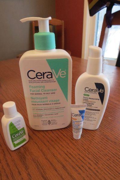CeraVe Foaming Facial Cleanser and Moisturizing Lotion