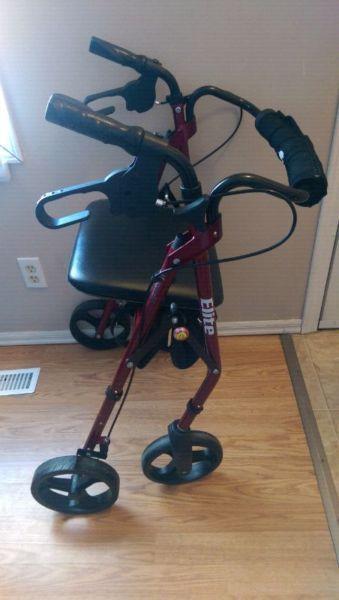 Hugo elite walker with seat