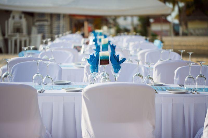 Caribbean Blue (Turquoise/Aquamarine) Cloth Napkins for Wedding
