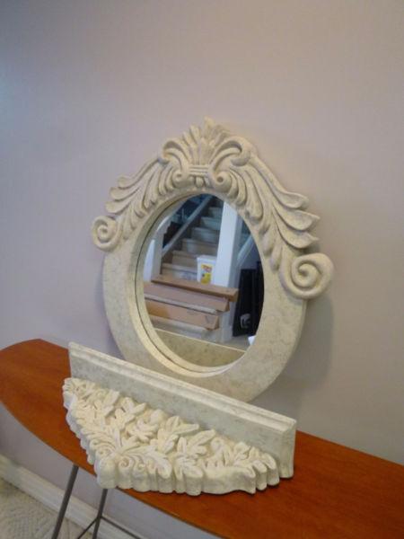 Mirror & Shelf Combination