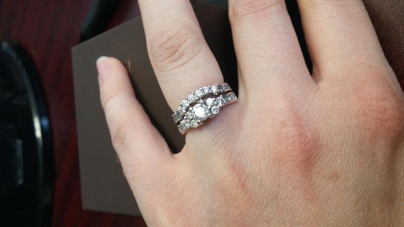 Wedding band and Engagement ring
