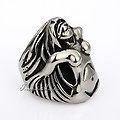 Customized-Gothic-Carved-Mens Ring - Stainless Steel - Silver