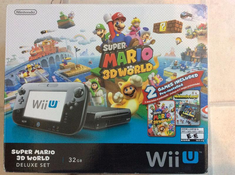 Wii U Super Mario 3D World Deluxe Set 32GB + 6 games