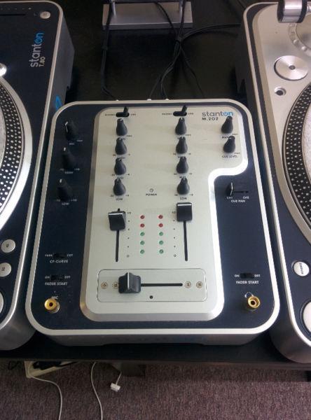 Full DJ set up: Stanton T80, M202, Kaosspad KP3, Serato SL1