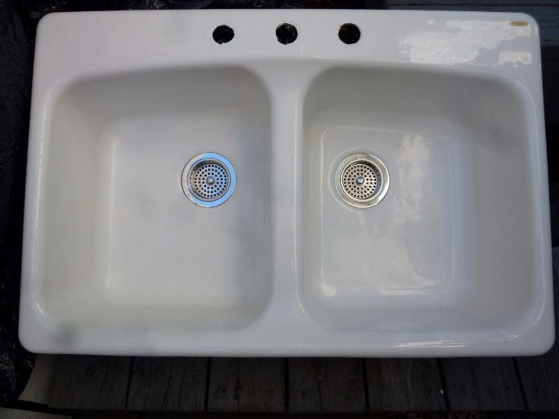 Kitchen Sink - White Cast Iron - Kohler