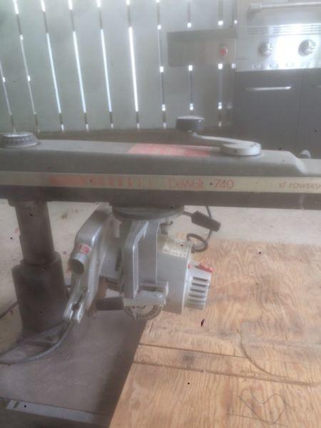 Dewalt 740 radial arm saw