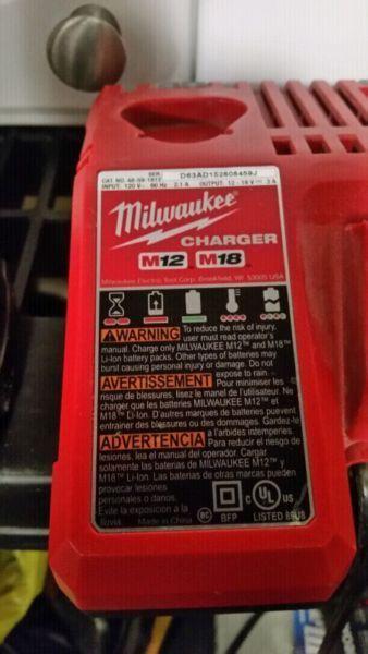Milwaukee 18v Lithium Ion Impact Great used condition Comes wi