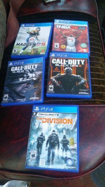 Ps4 games/accesories (will trade for xbox one stuff)