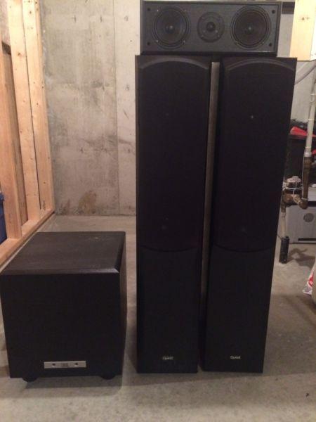 Home tower speakers/center speaker/subwoofer