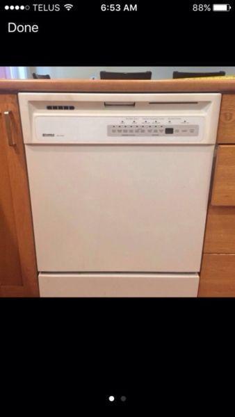 Built in kenmore dishwasher