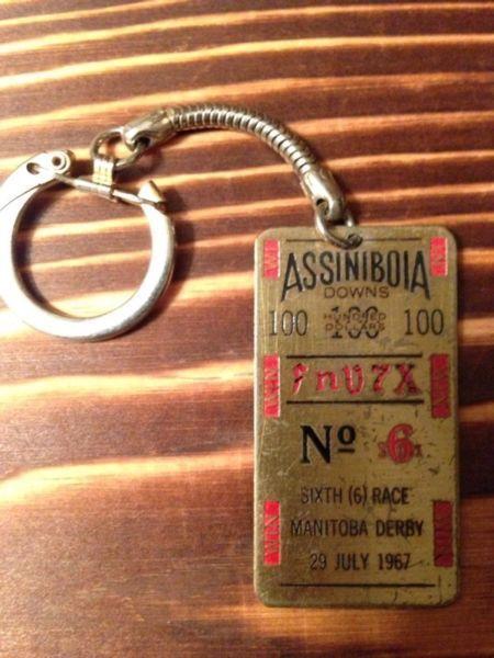 1967 Assiniboia Downs  Derby Key Chain