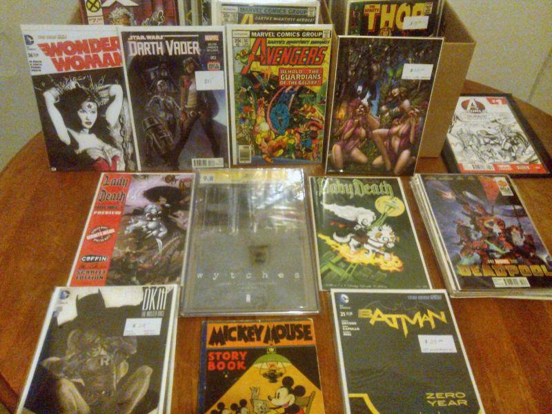 BEST DEAL ANYWHERE!! over 200 comics,collectibles,$350! FIRM!