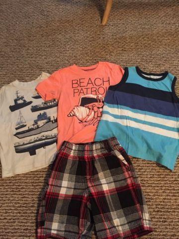 Boys Summer Clothes Size 4/4T