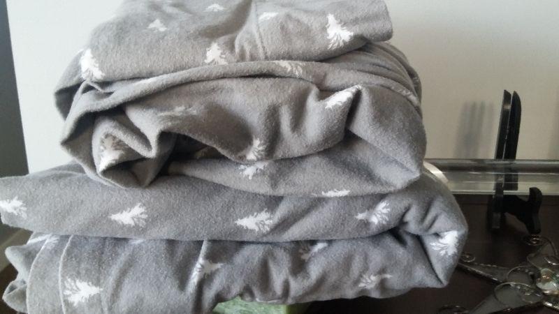twin set of flannel sheets