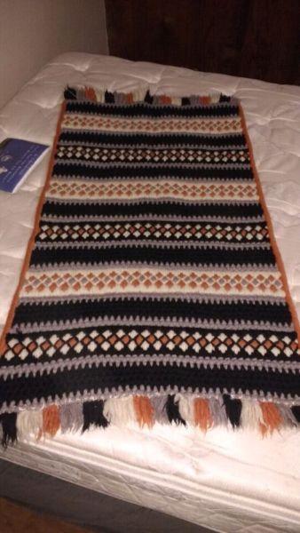Alpaca wool mat rug $45 takes approx 2' x 4'