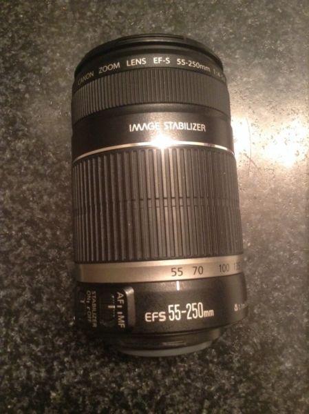 CANON EFS 55-250mm IMAGE STABILIZER LENS