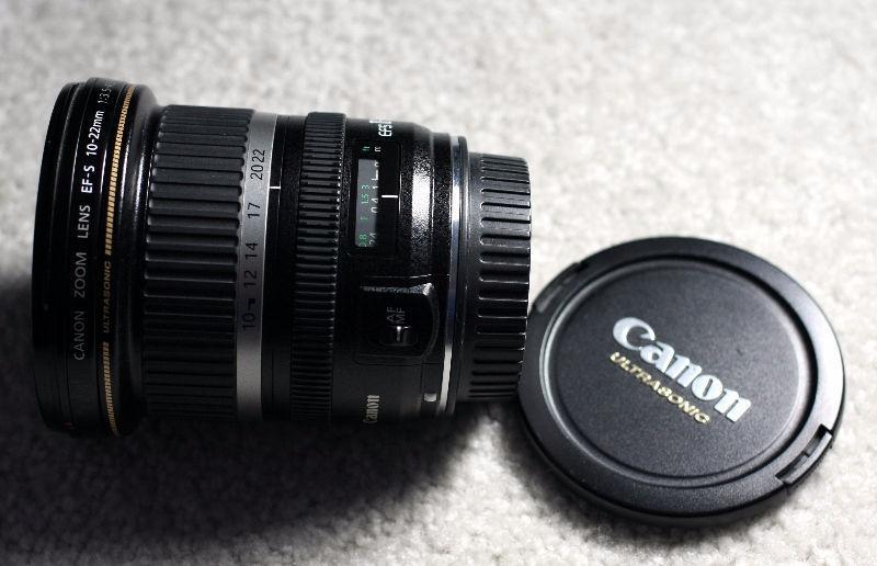 Canon EF-S Ultrasonic zoom lens 10-22mm