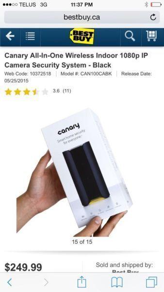 Brand new Canary security camera