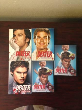 Dexter Seasons 1-3 and discs 1-2 for season 4