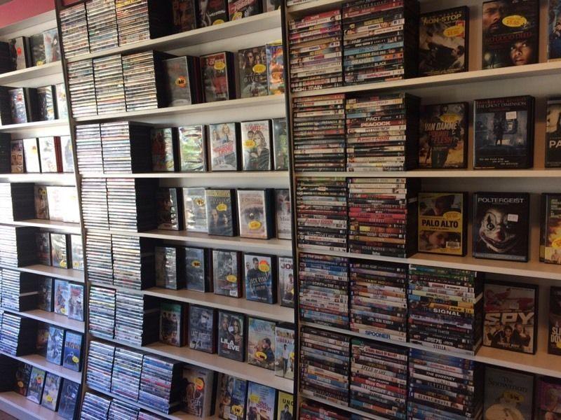 Hundreds of Movies for Sale at Hollywood Video